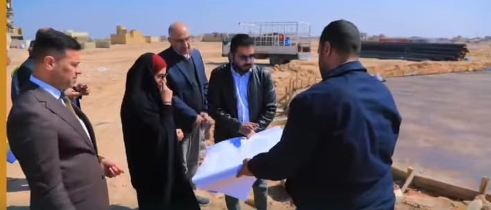زيارات ميدانية لموقع عمل مستشفى الادمان في النجف الاشرف.
